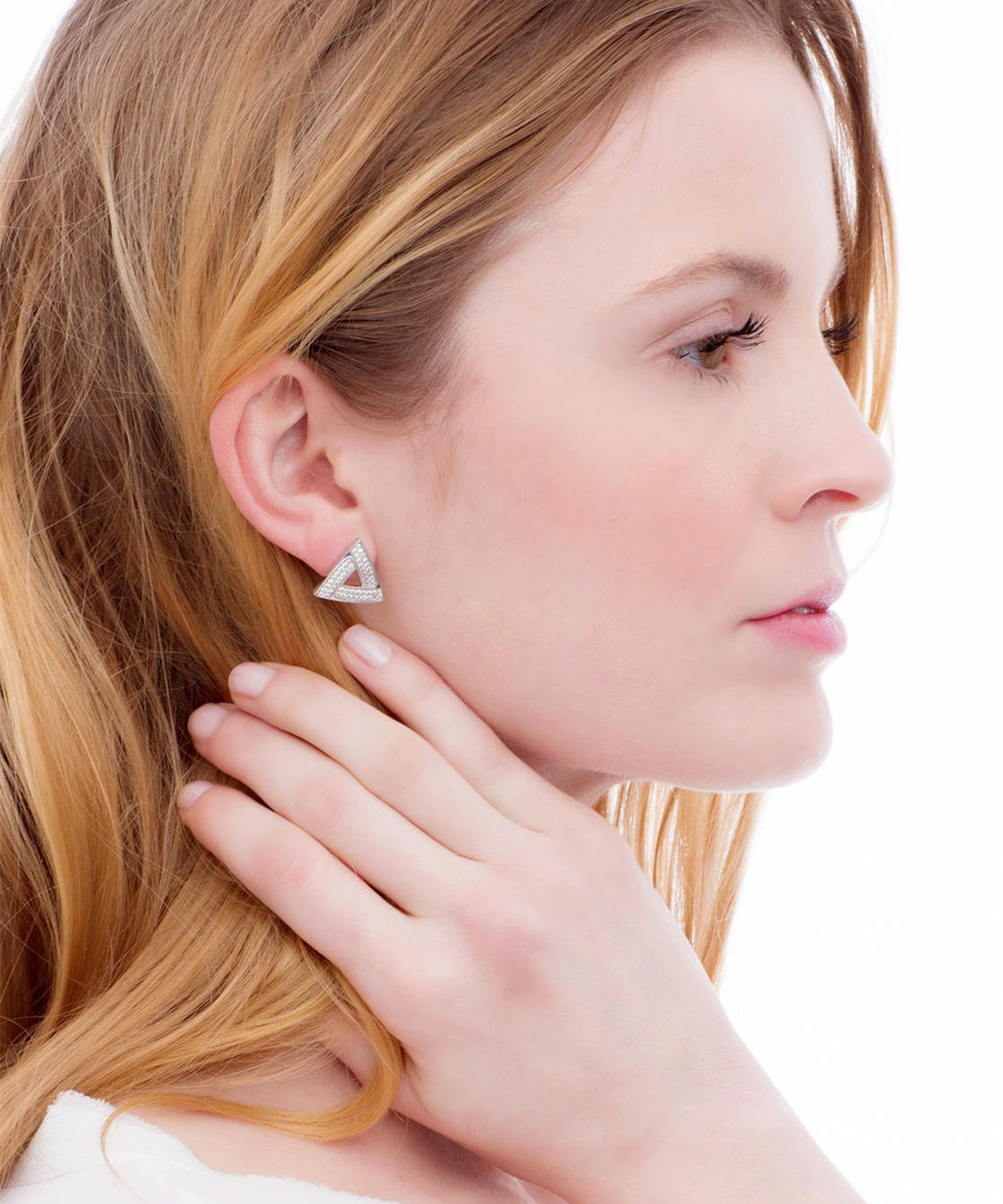 Iceberg Stud Earrings_Model_Benique
