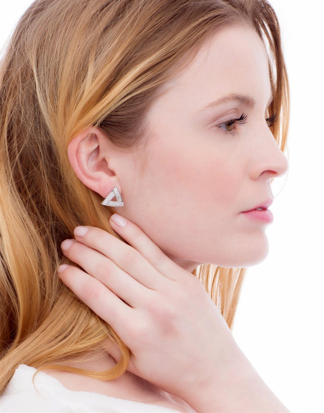 Iceberg Stud Earrings_Model_Benique