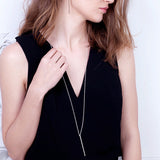 Long Vertical Bar Necklace