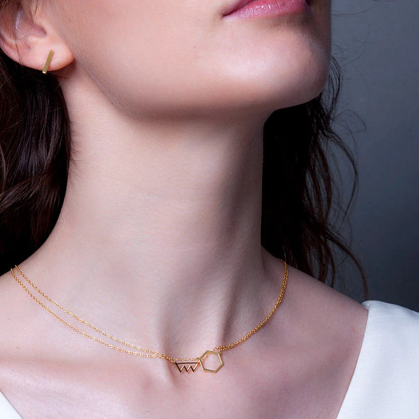 Minimalist Mini Bite Cutout Necklace | Benique