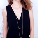 Long Horizontal Bar Necklace
