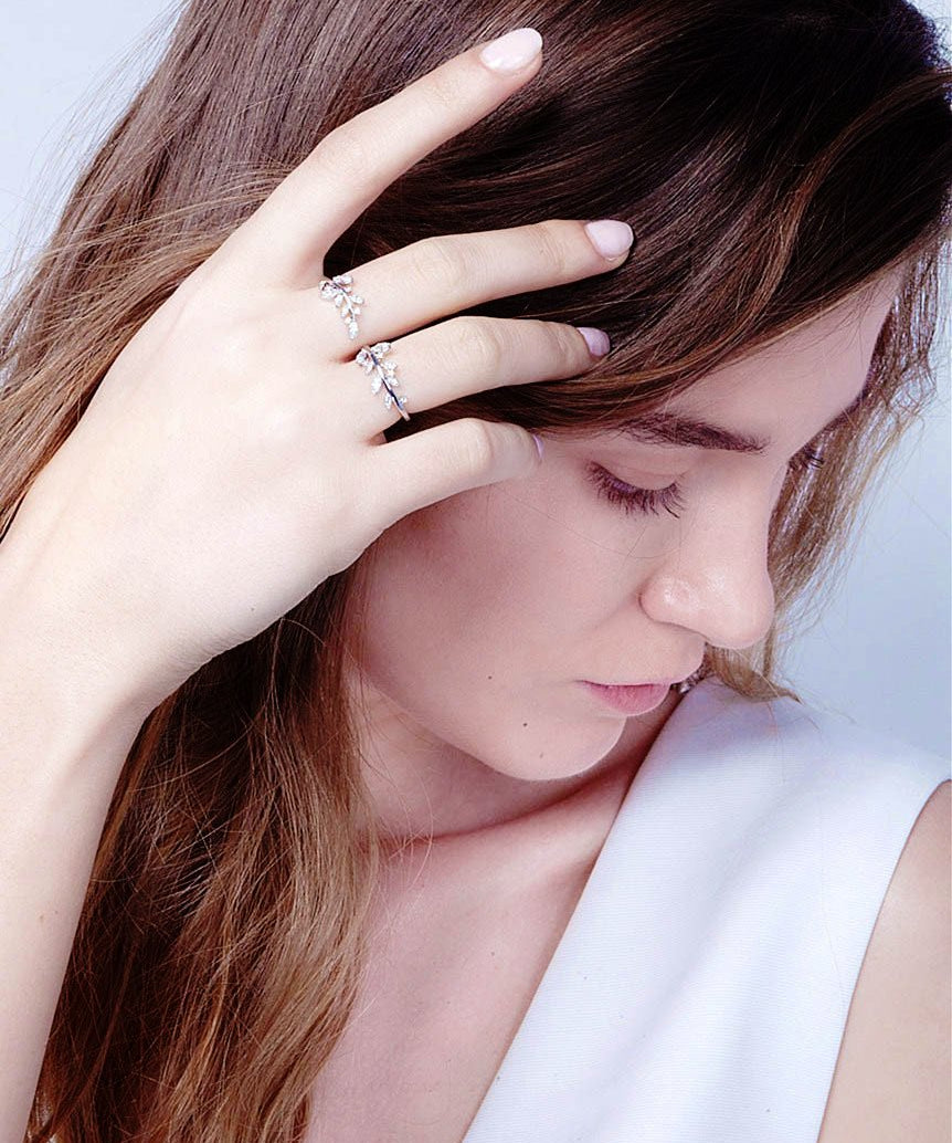 Crystal Leaf Double Ring_Model_Benique
