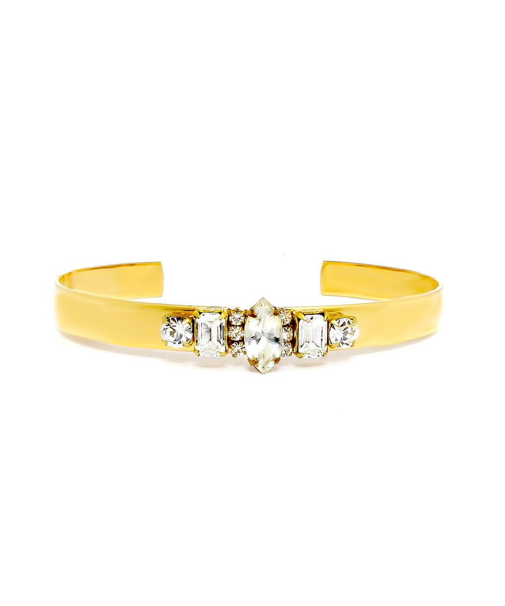 Vintage Thin Gold Cuff Bracelet