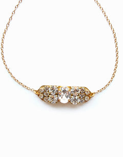 Vintage Crystal Gold Bracelet-1