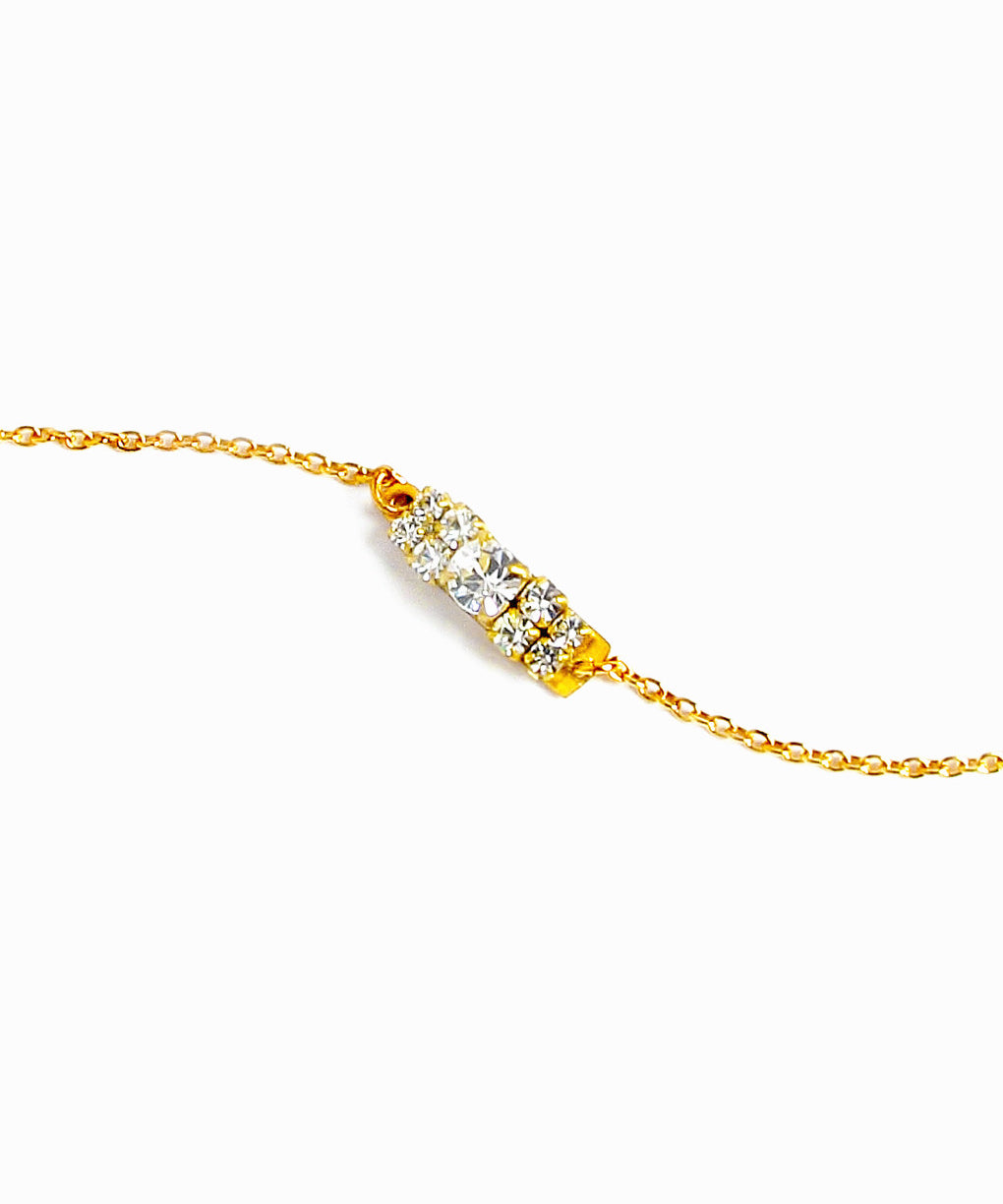 Vintage Crystal Bar Bracelet
