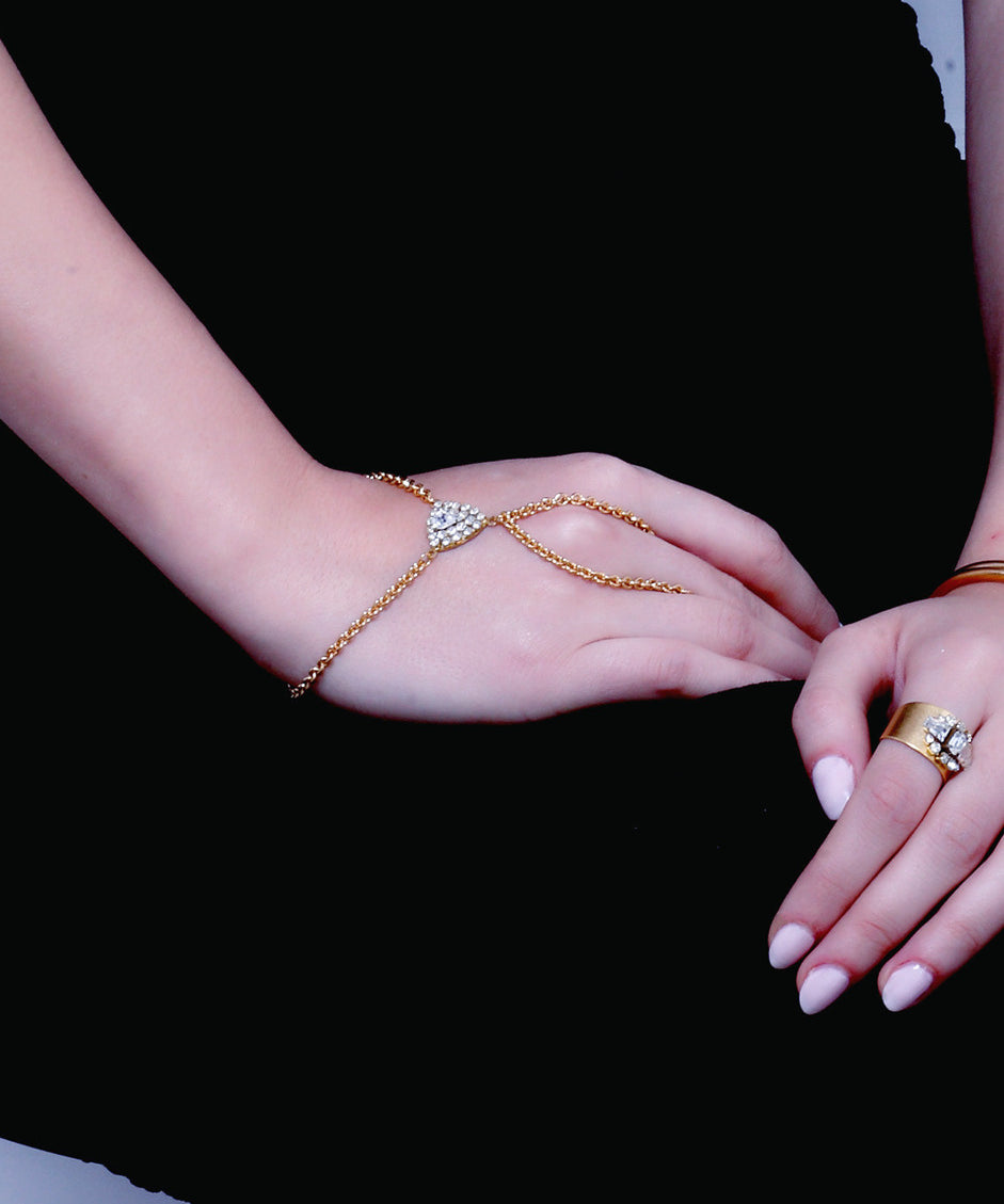 Vintage Crystal Hand Chain_3