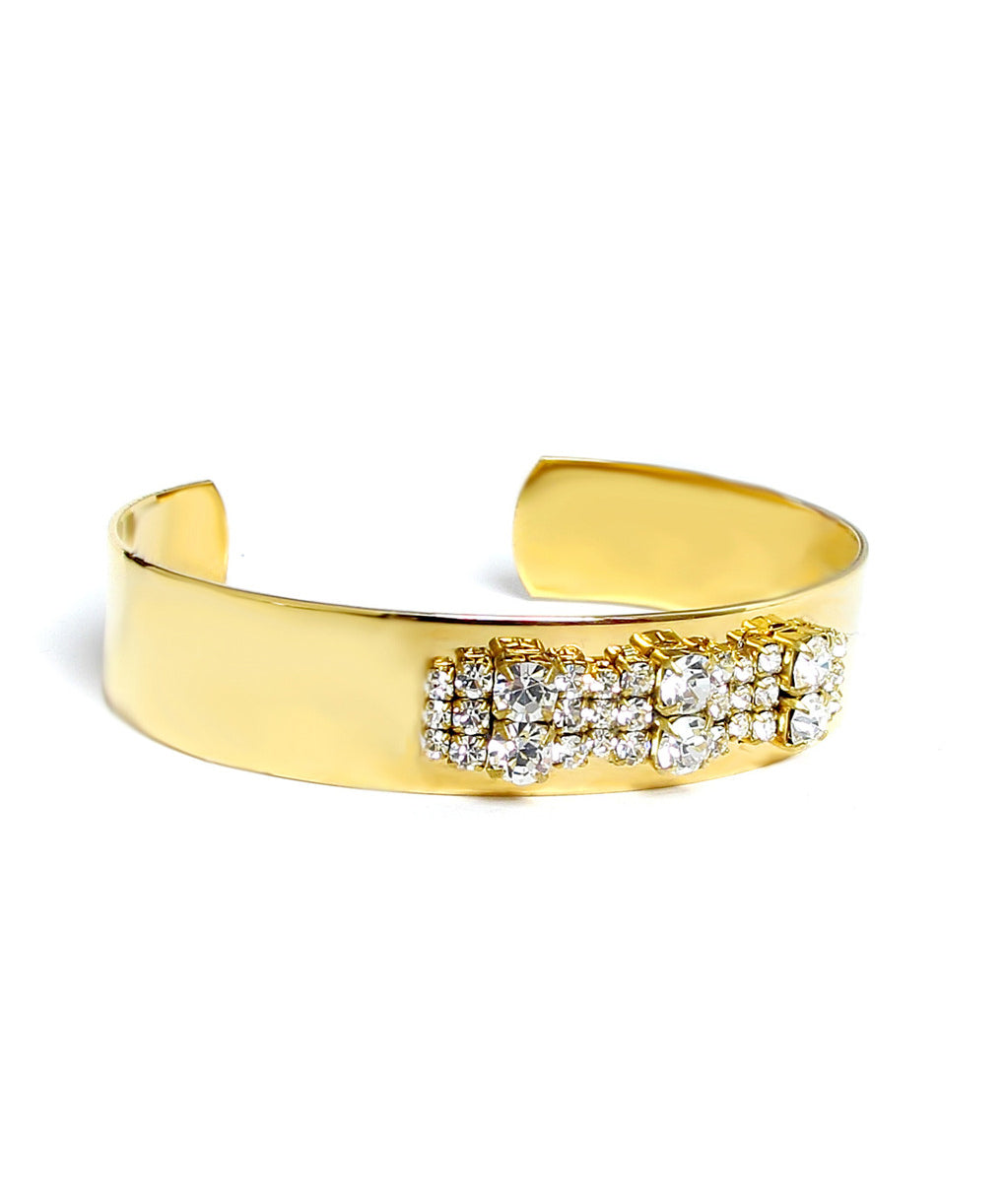 Vintage Crystal Cuff Bracelet-1