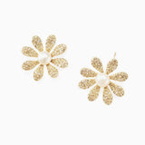 Erupting Petal Pearl Earrings