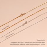 Silk Box Chain Necklace