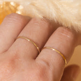 Dainty Hammered Ring