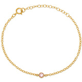 CZ Crystal Bezel Bracelet