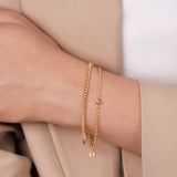 CZ Crystal Bezel Bracelet