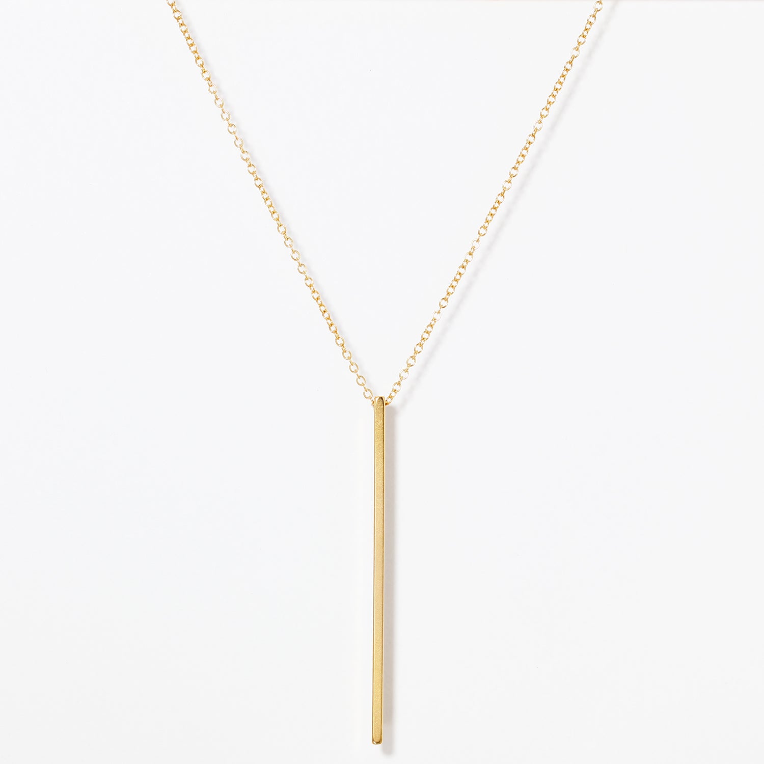 Long Vertical Bar Necklace – Benique