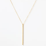 Long Vertical Bar Necklace