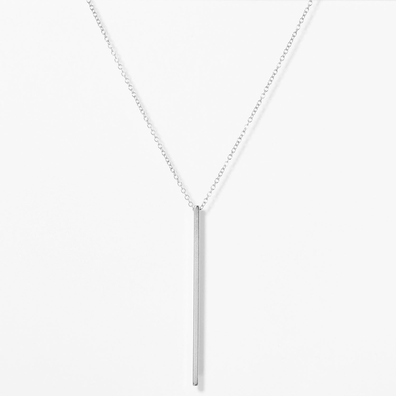 Long Vertical Bar Necklace – Benique