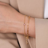 CZ Crystal Bezel Bracelet