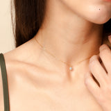 Clear Crystal Drop Necklace
