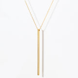 Long Vertical Bar Necklace