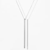 Long Vertical Bar Necklace