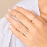 Dainty Hammered Ring