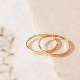 Dainty Hammered Ring