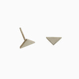 Minimalist Mini Triangle Stud (Silver)