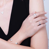 Double-Tri Split Onyx Ring
