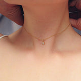 Clear Crystal Drop Necklace