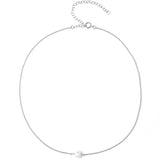Tiny Single Pearl Choker