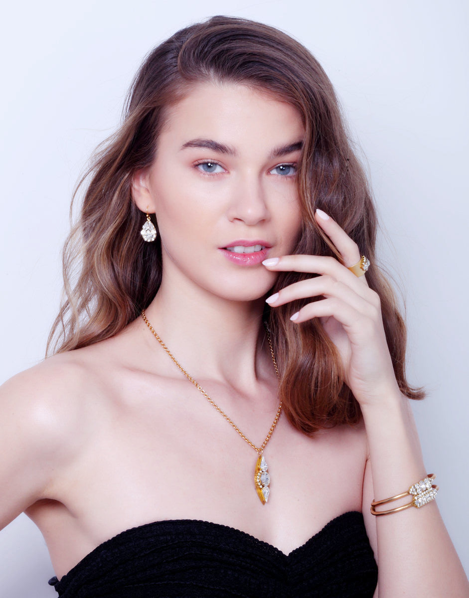 Vintage Statement Drop Earrings-3