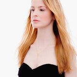 Triangular Pendant Necklace_Model_Benique