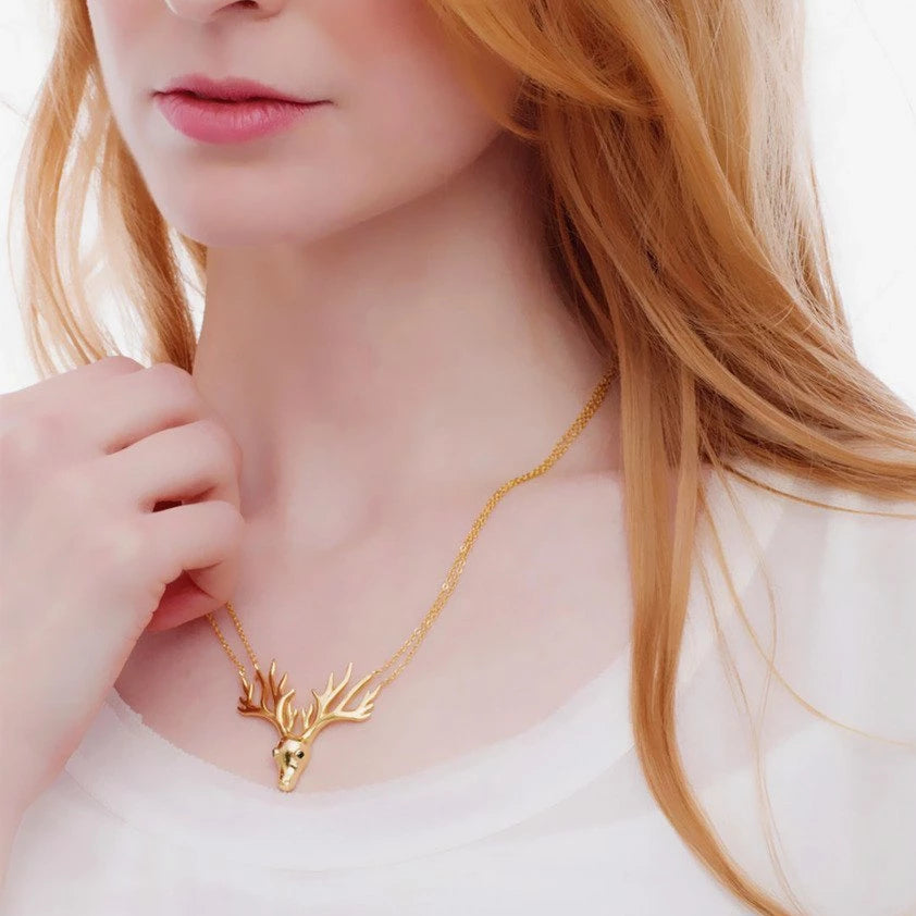 Starlight Stag Necklace_Model_Benique