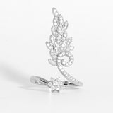 Peacock Open Cuff Ring