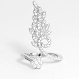 Peacock Open Cuff Ring