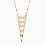 Triangular Pendant Necklace