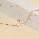 Small Single Pearl Necklace