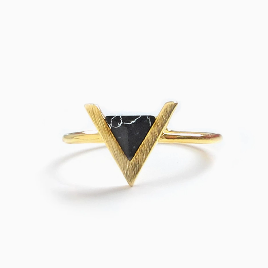 Delta Onyx Open Ring | Benique