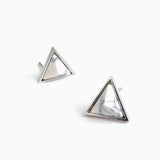 Dusk to Down Marble Studs (Silver)