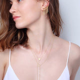 Cresent & Star Y Necklace