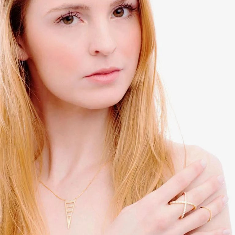 X Marks It Ring (Gold)_model2_Benique
