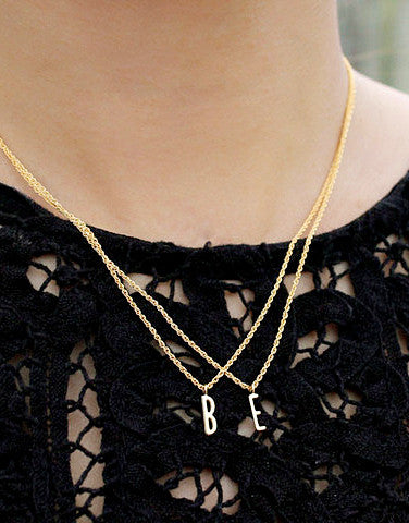 Initial Pendant Necklace