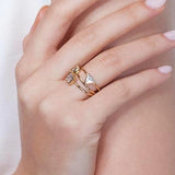 Rectangle Clear Diamond Ring